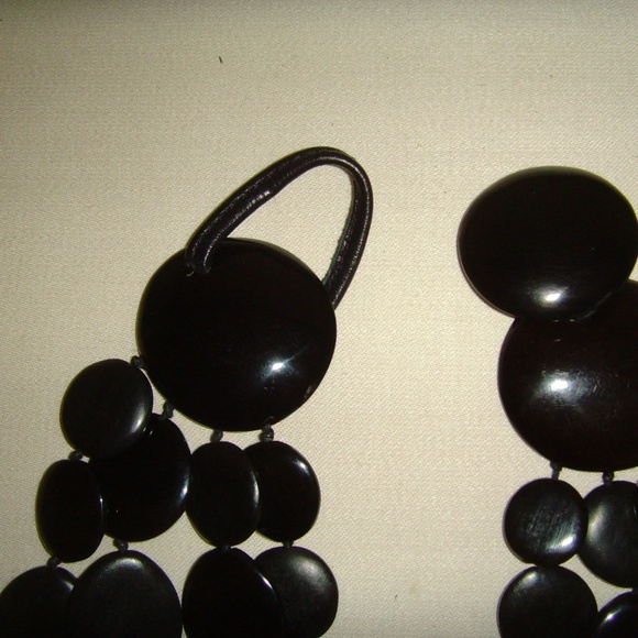 MONIES Gerda Lynggaard Multi-Strand Wooden Disc Necklace - Picture 16 of 16